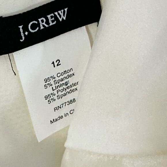 J Crew Yellow and White Floral Embroidered Eyelet  Midi Dress |Size 12 - Picture 9 of 10